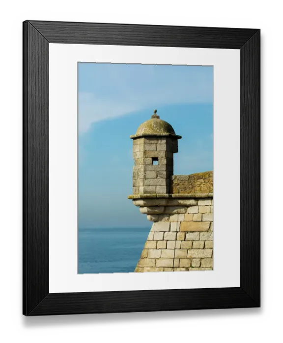 Framed Print : Fort of Sao Francisco Xavier or Castelo do Queijo on Douro River, Porto, Portugal