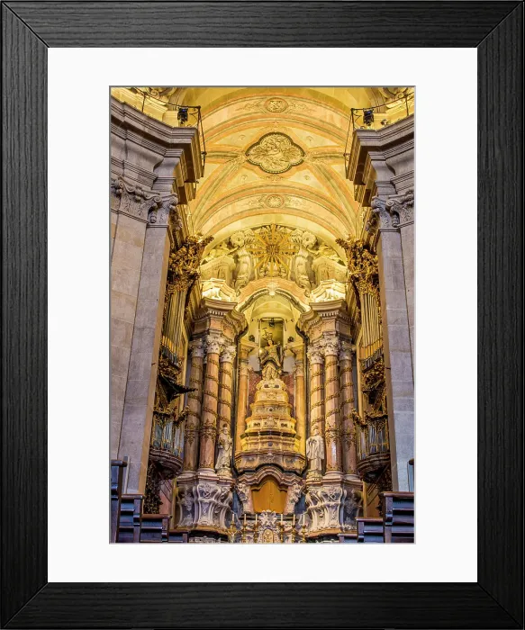 Framed Print : Interior of Church of the Clergymen (Igreja dos Clerigos), Porto, Portugal. (Editorial Use Only) Framed Print : Interior of Church of the Clergymen (Igreja dos Clerigos), Porto, Portugal. (Editorial Use Only)