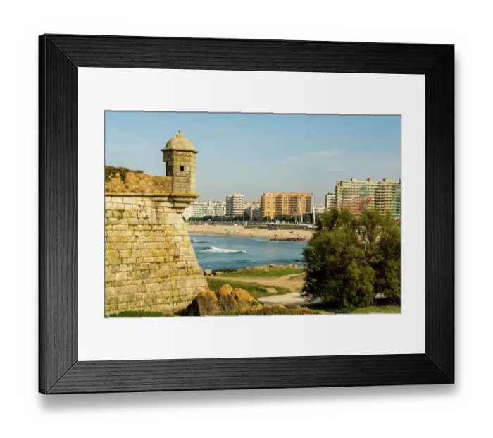 Framed Print : Fort of Sao Francisco Xavier or Castelo do Queijo on Douro River, Porto, Portugal Framed Print : Fort of Sao Francisco Xavier or Castelo do Queijo on Douro River, Porto, Portugal