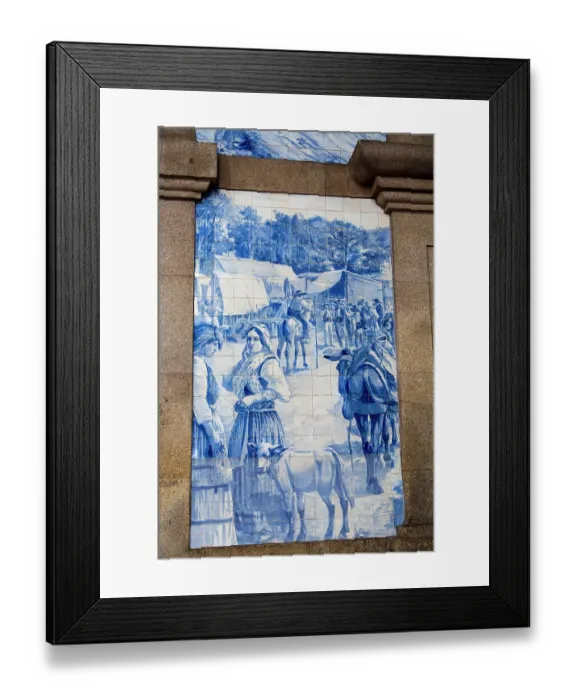 Framed Print : Interior of Saint Benedict Train Station (Estacao de Sao Bento). Porto, Portugal. (Editorial Use Only) Framed Print : Interior of Saint Benedict Train Station (Estacao de Sao Bento). Porto, Portugal. (Editorial Use Only)