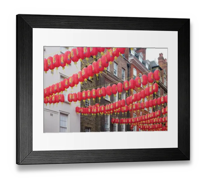 Framed Print : London, England, Great Britain. Chinatown district where red lanterns are found everywhere, old phone booths and souvenirs are found everywhere Framed Print : London, England, Great Britain. Chinatown district where red lanterns are found everywhere, old phone booths and souvenirs are found everywhere
