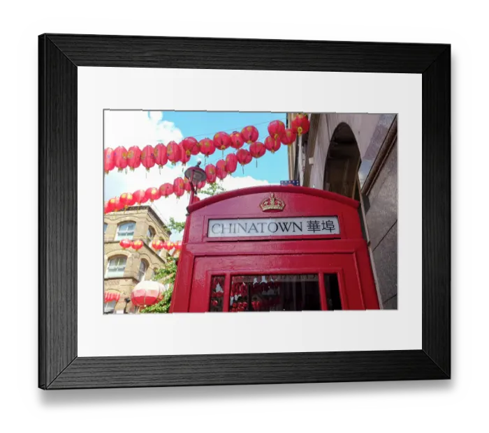 Framed Print : London, England, Great Britain. Chinatown vintage old phone booth. (Editorial Use Only) Framed Print : London, England, Great Britain. Chinatown vintage old phone booth. (Editorial Use Only)