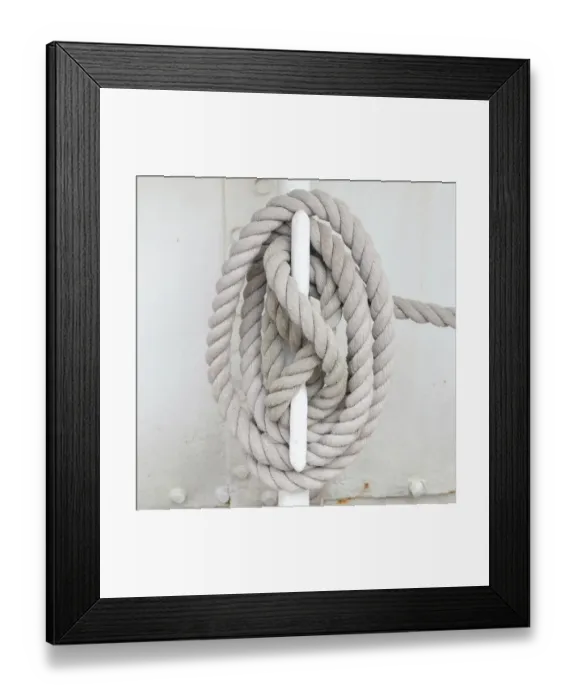 Framed Print : London, England, Great Britain. Tied sailing line