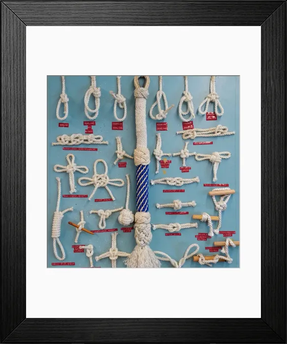 Framed Print : London, England, Great Britain. Display of knots Framed Print : London, England, Great Britain. Display of knots