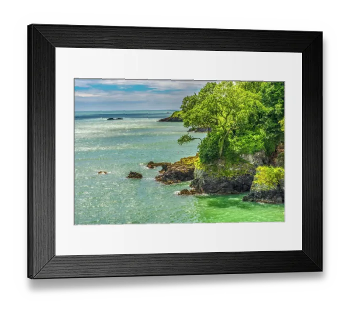 Framed Print : Sugary Cove Beach, Dartmouth, Devon, England