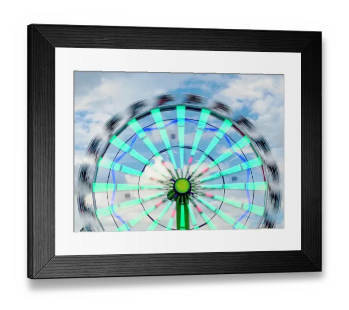 Framed Print : Motion blur of a Ferris wheel Framed Print : Motion blur of a Ferris wheel
