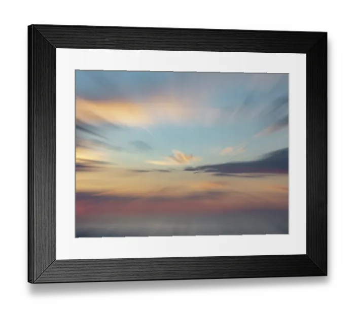 Framed Print : Zoom-blur image of sunset sky Framed Print : Zoom-blur image of sunset sky