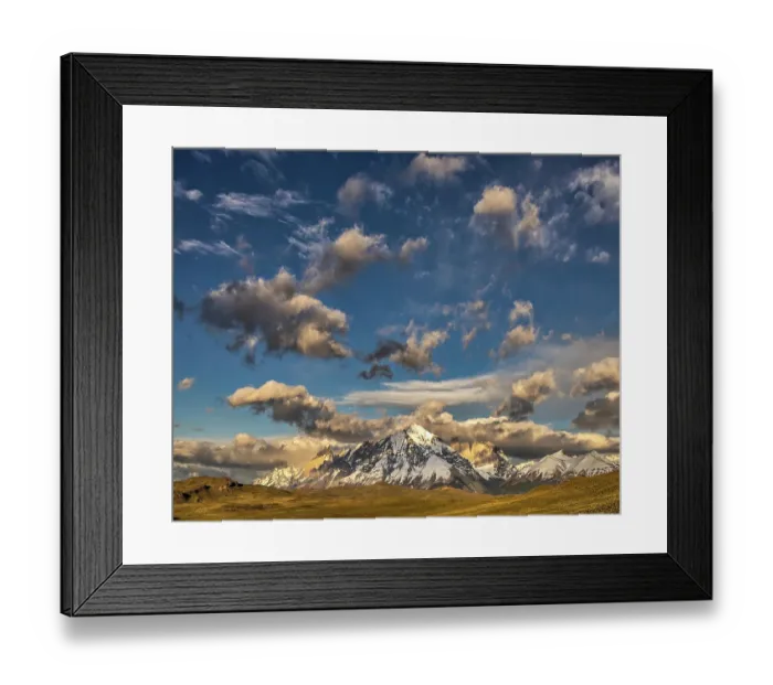 Framed Print : Torres del Paine morning clouds, Chile Framed Print : Torres del Paine morning clouds, Chile