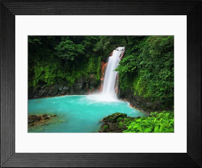 Framed Print : Rio Celeste Waterfall, Tenorio Volcano National Park, Guanacaste Province, Costa Rica Framed Print : Rio Celeste Waterfall, Tenorio Volcano National Park, Guanacaste Province, Costa Rica