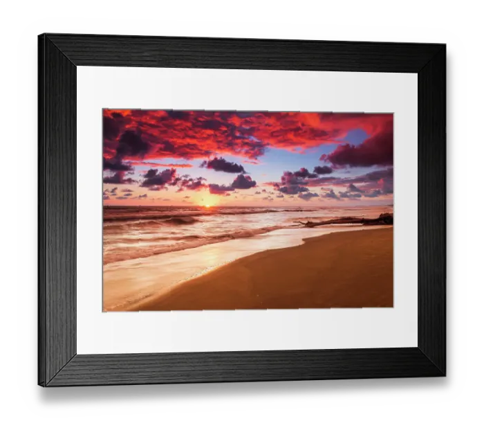Framed Print : Sunset at Playa Matapalo, Puntarenas Province, Costa Rica