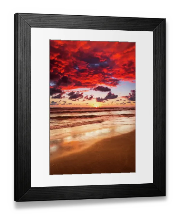 Framed Print : Sunset at Playa Matapalo, Puntarenas Province, Costa Rica