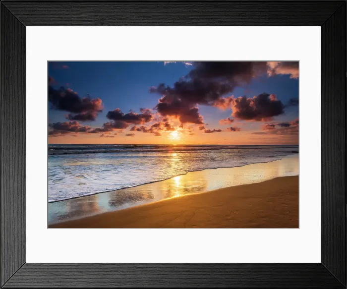 Framed Print : Sunset at Playa Matapalo, Puntarenas Province, Costa Rica