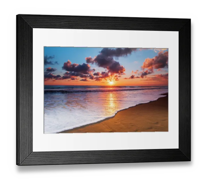 Framed Print : Sunset at Playa Matapalo, Puntarenas Province, Costa Rica