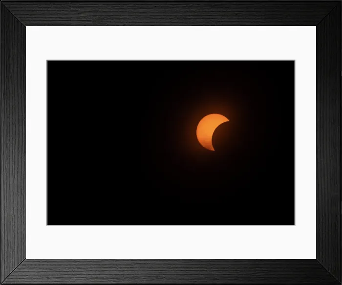 Framed Print : USA, Arkansas. The Total Solar Eclipse of April 8, 2024, Partial Totality Framed Print : USA, Arkansas. The Total Solar Eclipse of April 8, 2024, Partial Totality