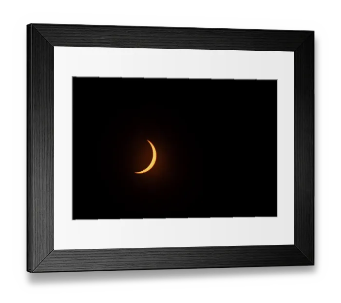 Framed Print : USA, Arkansas. The Total Solar Eclipse of April 8, 2024, Partial Totality Framed Print : USA, Arkansas. The Total Solar Eclipse of April 8, 2024, Partial Totality