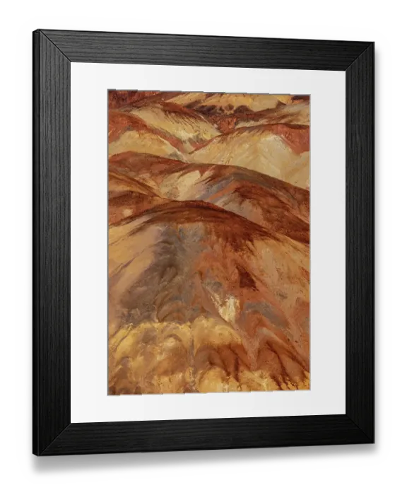Framed Print : Colorful rocks in the Amargosa Range in Death Valley National Park, California, USA. (Editorial Use Only)