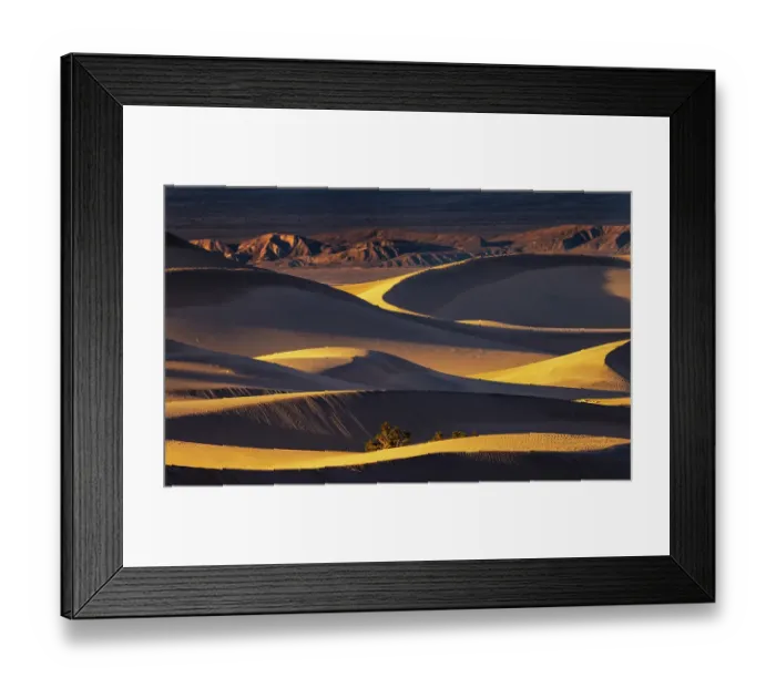 Framed Print : Dramatic sunset light on the Mesquite Sand Dunes in Death Valley National Park, California, USA. (Editorial Use Only) Framed Print : Dramatic sunset light on the Mesquite Sand Dunes in Death Valley National Park, California, USA. (Editorial Use Only)