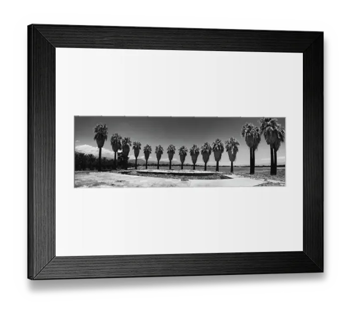 Framed Print : Old Estate, Date Palms, Coachella Valley, California, USA Framed Print : Old Estate, Date Palms, Coachella Valley, California, USA