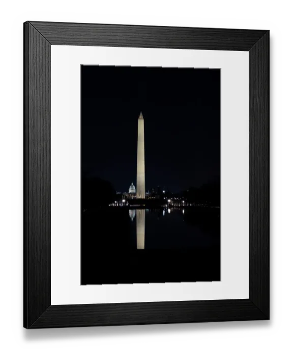 Framed Print : USA, District of Columbia. United States Capitol and Washington Monument at Night Framed Print : USA, District of Columbia. United States Capitol and Washington Monument at Night