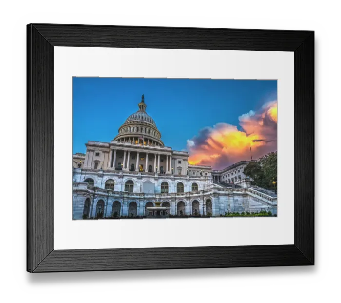 Framed Print : US Capitol, Washington, DC