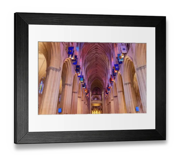 Framed Print : Nave stained glass, Washington National Cathedral, Washington DC. Construction started 1907. (Editorial Use Only) Framed Print : Nave stained glass, Washington National Cathedral, Washington DC. Construction started 1907. (Editorial Use Only)