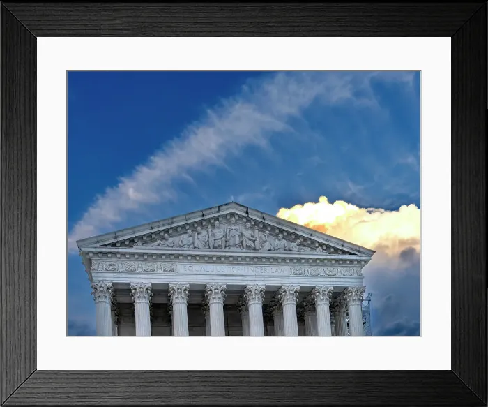 Framed Print : US Supreme Court, Capitol Hill, Washington DC Framed Print : US Supreme Court, Capitol Hill, Washington DC