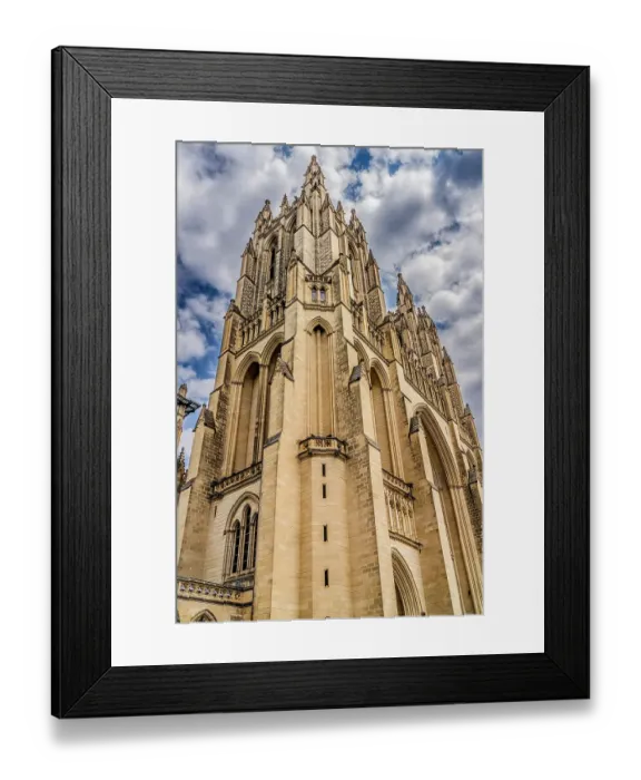 Framed Print : Washington National Cathedral, Washington DC. Construction started 1907 based on 1893 Congress Charter Framed Print : Washington National Cathedral, Washington DC. Construction started 1907 based on 1893 Congress Charter
