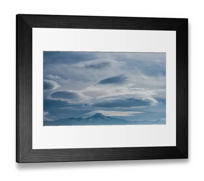 Framed Print : USA, Idaho. Dramatic sky and stratus cloud