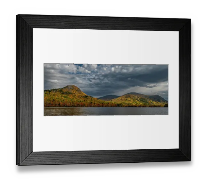 Framed Print : USA, Maine. Panoramic landscape of fall foliage and view of lake, Baxter State Park Framed Print : USA, Maine. Panoramic landscape of fall foliage and view of lake, Baxter State Park