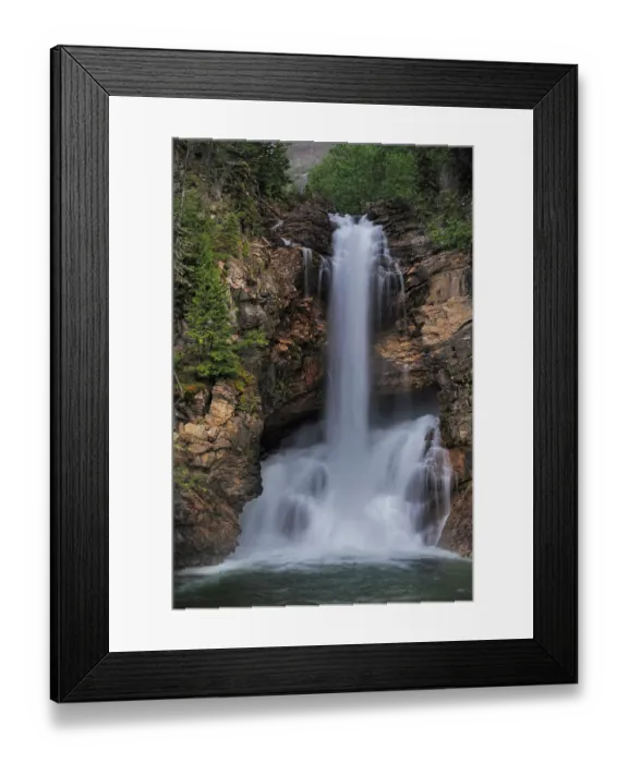 Framed Print : Running Eagle Falls in Glacier National Park, Montana, USA. (Editorial Use Only) Framed Print : Running Eagle Falls in Glacier National Park, Montana, USA. (Editorial Use Only)