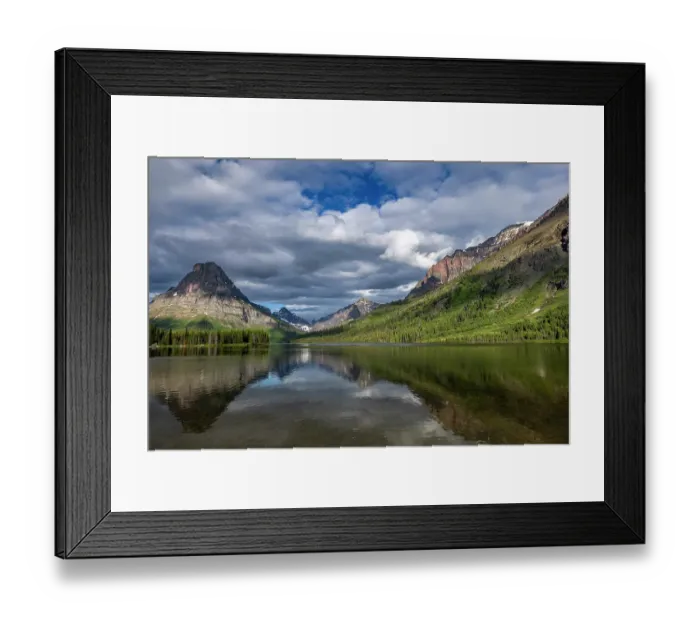 Framed Print : Two Medicine Lake in Glacier National Park, Montana, USA. (Editorial Use Only) Framed Print : Two Medicine Lake in Glacier National Park, Montana, USA. (Editorial Use Only)