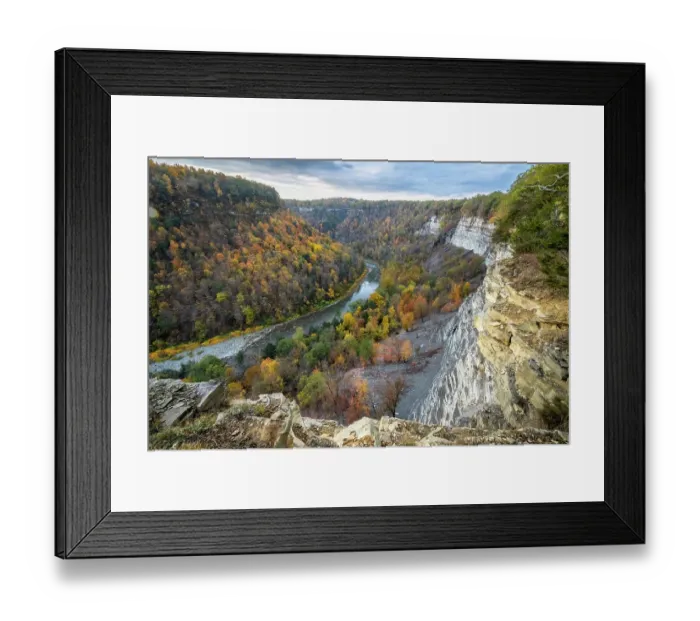 Framed Print : USA, New York. Genesee River winds through Letchworth State Park Framed Print : USA, New York. Genesee River winds through Letchworth State Park