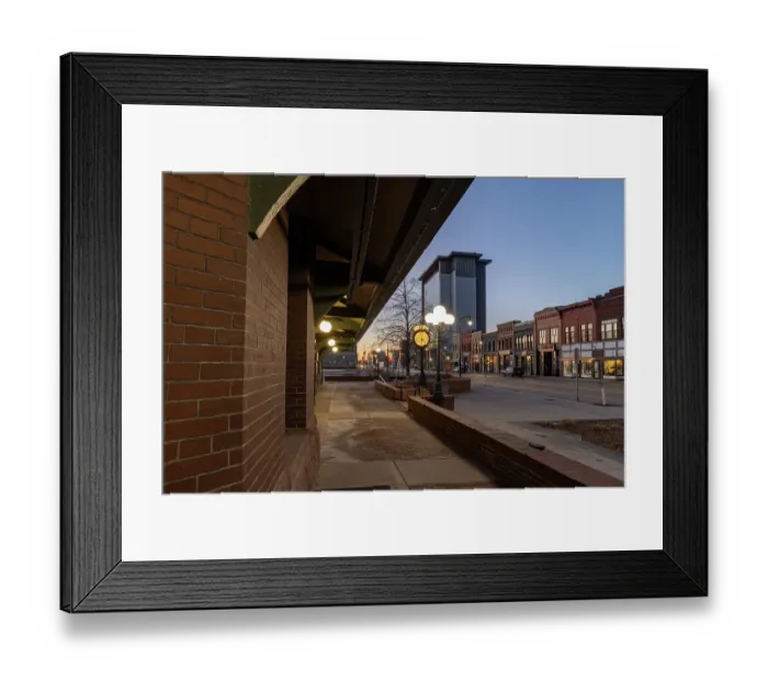 Framed Print : Historic Northern Pacific Train Depot in Fargo, North Dakota, USA