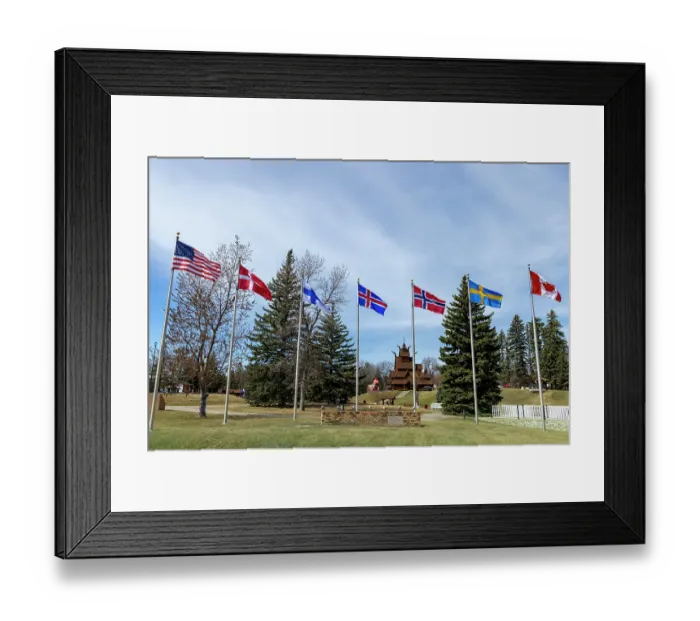 Framed Print : Scandinavian Heritage Park in Minot, North Dakota, USA Framed Print : Scandinavian Heritage Park in Minot, North Dakota, USA