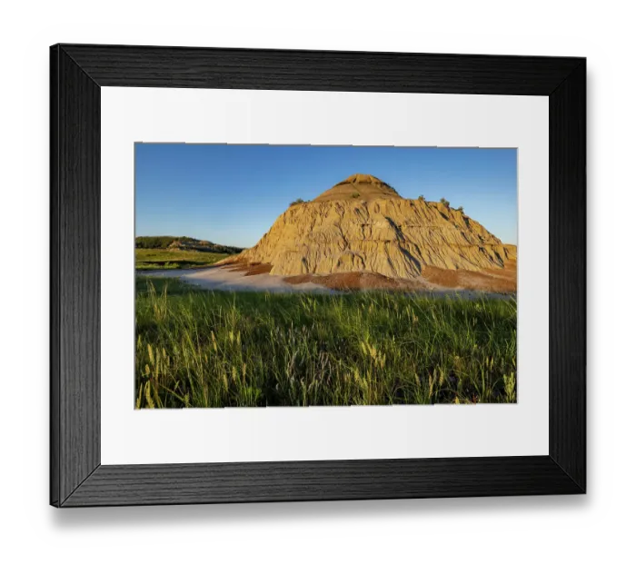 Framed Print : Sunrise in the Jones Creek area in Theodore Roosevelt National Park, North Dakota, USA. (Editorial Use Only) Framed Print : Sunrise in the Jones Creek area in Theodore Roosevelt National Park, North Dakota, USA. (Editorial Use Only)
