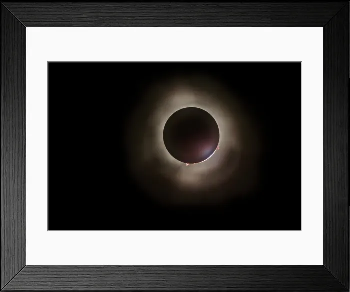 Framed Print : Total eclipse of the sun in 2024 from Celina, Ohio, USA. (Editorial Use Only) Framed Print : Total eclipse of the sun in 2024 from Celina, Ohio, USA. (Editorial Use Only)