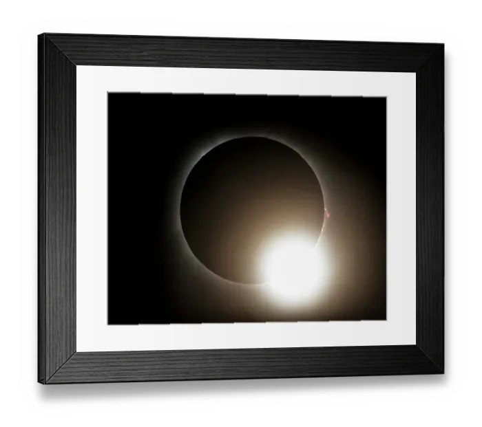 Framed Print : Solar eclipse, totality, diamond ring Framed Print : Solar eclipse, totality, diamond ring
