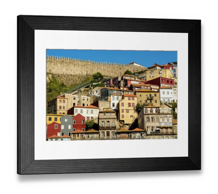 Framed Print : Walls of Dom Fernando or Fernandine Walls, Porto, Portugal