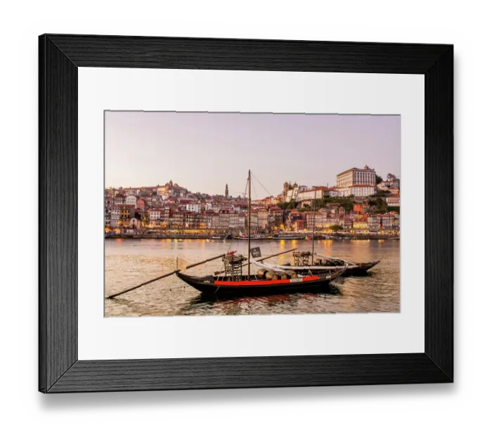 Framed Print : Rabelo boats on the Douro River, Porto, Portugal. (Editorial Use Only) Framed Print : Rabelo boats on the Douro River, Porto, Portugal. (Editorial Use Only)