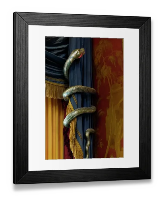 Framed Print : Brighton, England, United Kingdom. Royal Pavillion and Gardens, interior with opulent Asian design and decor. (Editorial Use Only)