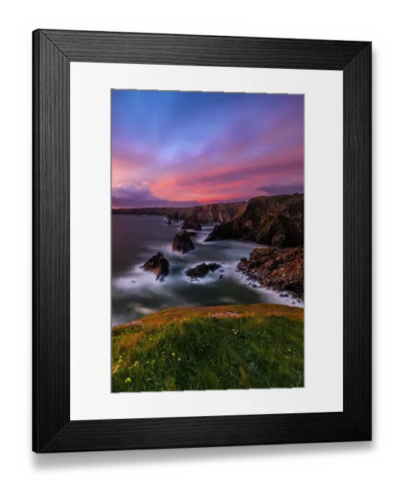 Framed Print : United Kingdom, England, Cornwall. Carnewas, The Cove at Bedruthan Steps at Sunset Framed Print : United Kingdom, England, Cornwall. Carnewas, The Cove at Bedruthan Steps at Sunset