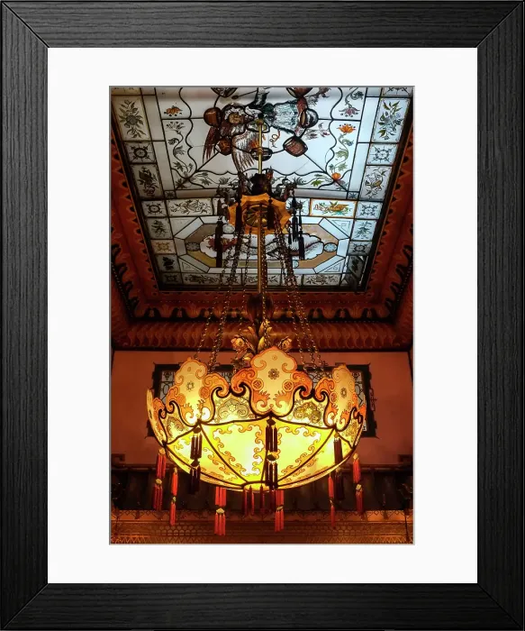 Framed Print : Brighton, England, United Kingdom. Royal Pavillion and Gardens, interior with opulent Asian design and decor. (Editorial Use Only) Framed Print : Brighton, England, United Kingdom. Royal Pavillion and Gardens, interior with opulent Asian design and decor. (Editorial Use Only)
