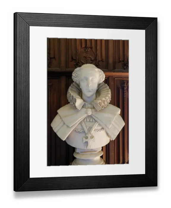 Framed Print : Basingstoke, England. United Kingdom Bust of Mary Queen of Scots. (Editorial Use Only) Framed Print : Basingstoke, England. United Kingdom Bust of Mary Queen of Scots. (Editorial Use Only)