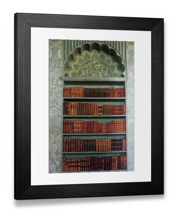 Framed Print : Brighton, England, United Kingdom. Royal Pavillion and Gardens, interior with opulent Asian design and decor. (Editorial Use Only)