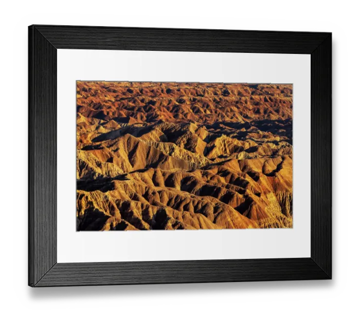 Framed Print : Badlands formations from Fonts Point in the Anza Borrego State Park, California, USA Framed Print : Badlands formations from Fonts Point in the Anza Borrego State Park, California, USA