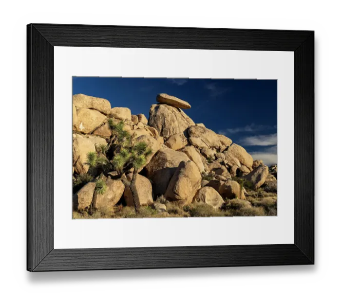 Framed Print : Caprock in Joshua Tree National Park, California, USA Framed Print : Caprock in Joshua Tree National Park, California, USA