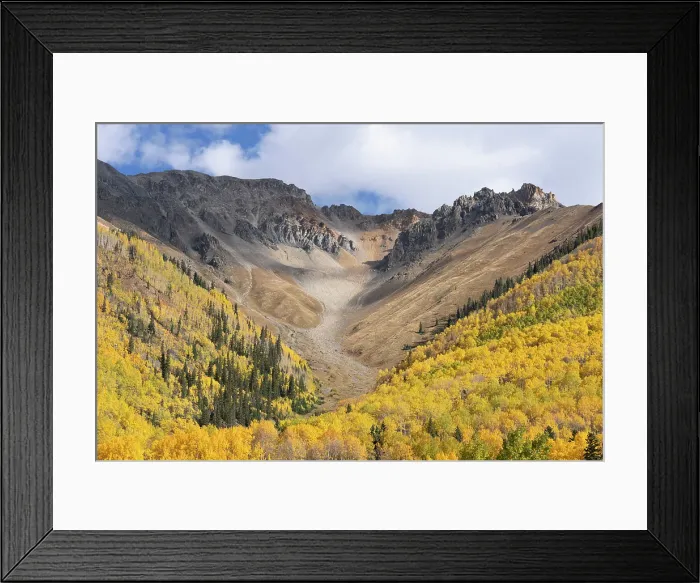 Framed Print : USA, Colorado, San Juan Range. Landscape with mountain and Ophir Valley. ©Don Grall / Jaynes Gallery / DanitaDelimont.com Framed Print : USA, Colorado, San Juan Range. Landscape with mountain and Ophir Valley. ©Don Grall / Jaynes Gallery / DanitaDelimont.com