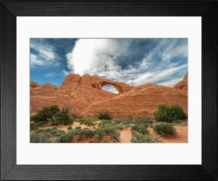 Framed Print : Skyline Arch, Arches National Park, Utah, US