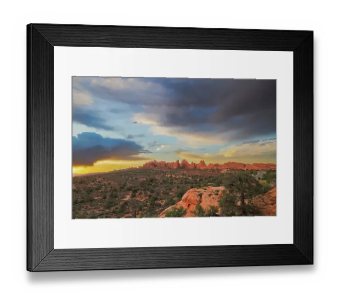 Framed Print : Sunset, Devil's Garden, Arches National Park, Utah, US Framed Print : Sunset, Devil's Garden, Arches National Park, Utah, US
