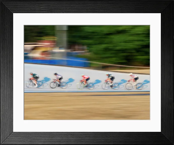Framed Print : Bicyclists racing in the Jerry Baker Memorial Velodrome, Redmond, Washington State. (Editorial Use Only) Framed Print : Bicyclists racing in the Jerry Baker Memorial Velodrome, Redmond, Washington State. (Editorial Use Only)